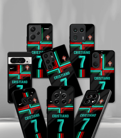 Cristiano Ronaldo GOAT CR7 edition Premium Glossy Phone Case.