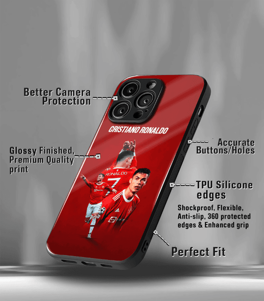 Cristiano Ronaldo GOAT CR7 edition Premium Glossy Phone Case.