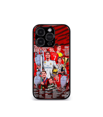 Cristiano Ronaldo GOAT CR7 edition Premium Glossy Phone Case.