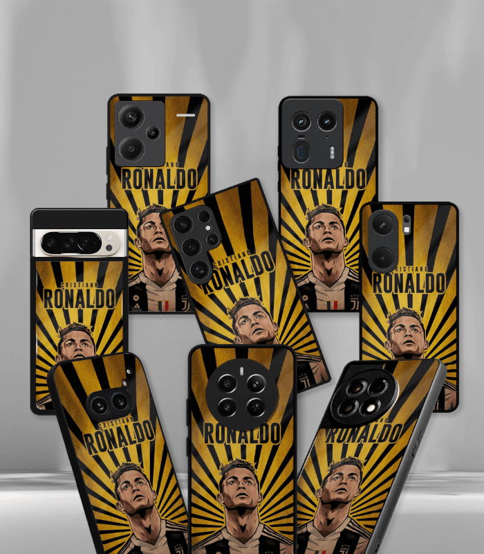 cristiano ronaldo goat cr7 edition premium glossy phone case.