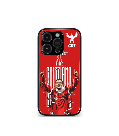 Cristiano Ronaldo GOAT CR7 edition Premium Glossy Phone Case.