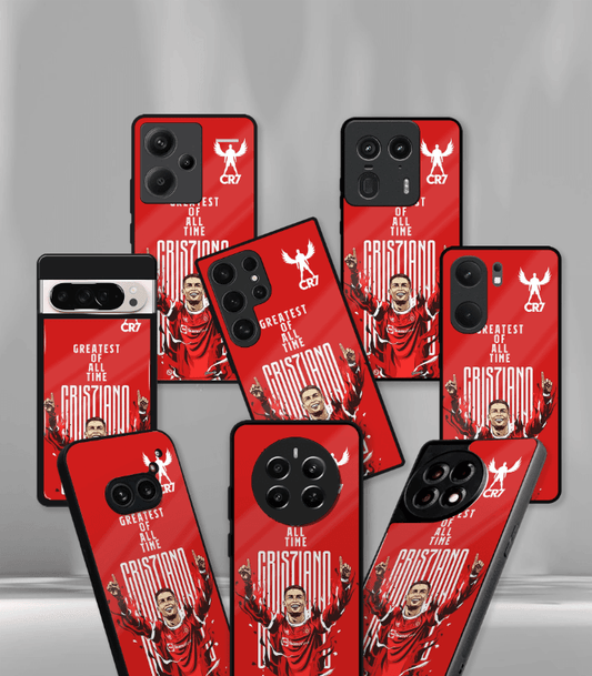 Cristiano Ronaldo GOAT CR7 edition Premium Glossy Phone Case.