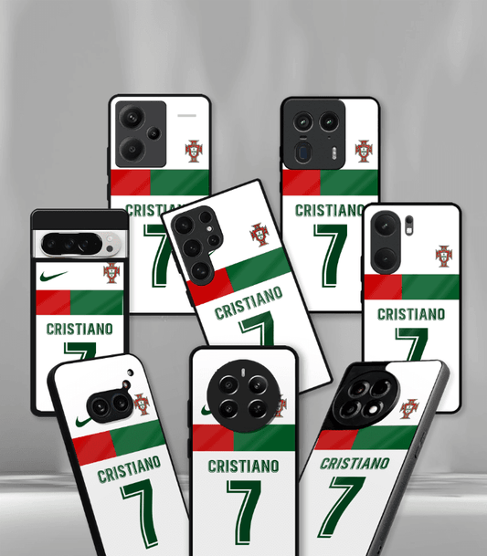 Cristiano Ronaldo GOAT CR7 edition Premium Glossy Phone Case.