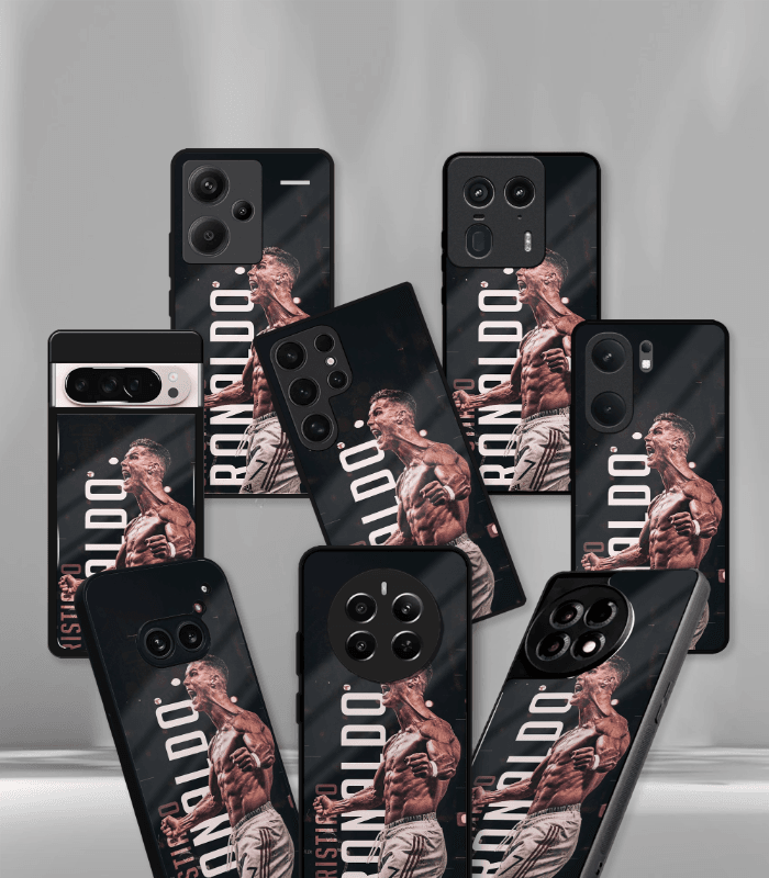 cristiano ronaldo goat cr7 edition premium glossy phone case.