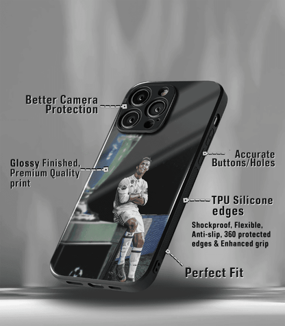 Cristiano Ronaldo GOAT CR7 edition Premium Glossy Phone Case.