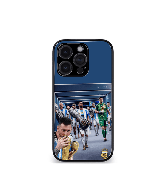 Lionel Messi GOAT edition Premium Glossy Phone Case.