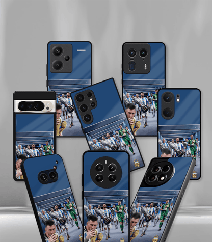 Lionel Messi GOAT edition Premium Glossy Phone Case.