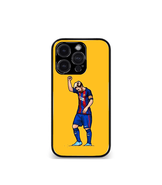 Lionel Messi GOAT edition Premium Glossy Phone Case.