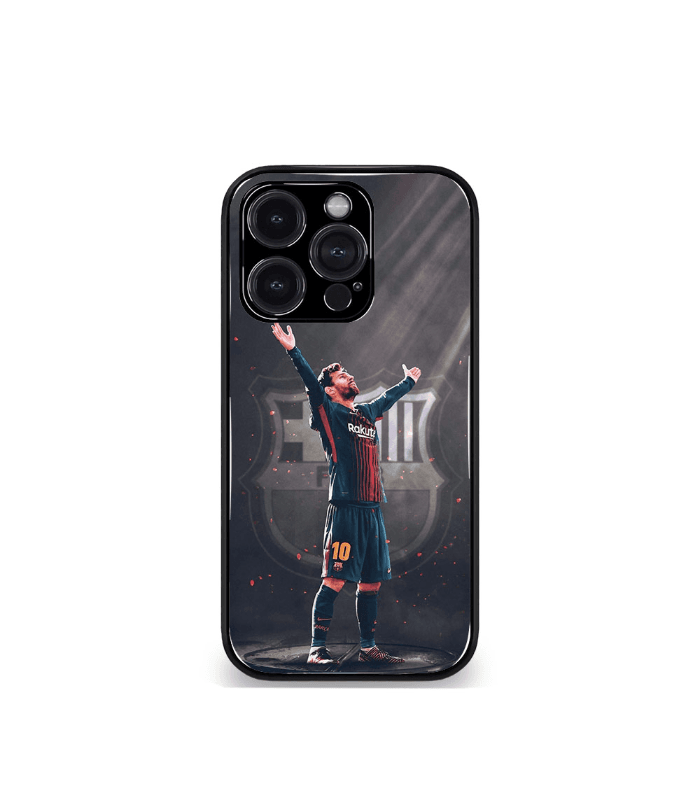 lionel messi fcb barca edition premium glossy phone case.