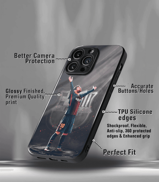 Lionel Messi FCB Barca edition Premium Glossy Phone Case.