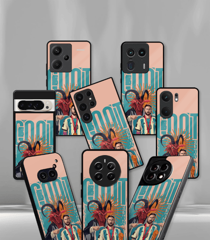 Lionel Messi GOAT edition Premium Glossy Phone Case.