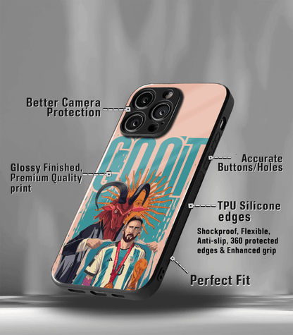 Lionel Messi GOAT edition Premium Glossy Phone Case.
