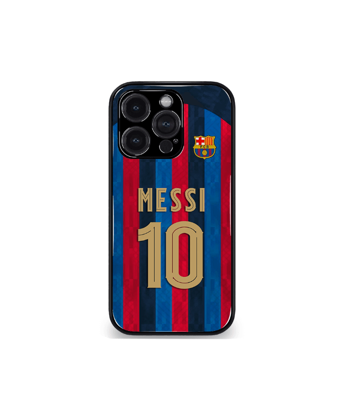 lionel messi fcb kit edition premium glossy phone case.