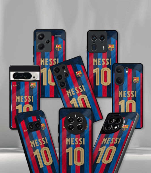 Lionel Messi FCB Kit edition Premium Glossy Phone Case.