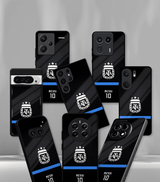 Lionel Messi Argentina Kit edition Premium Glossy Phone Case.