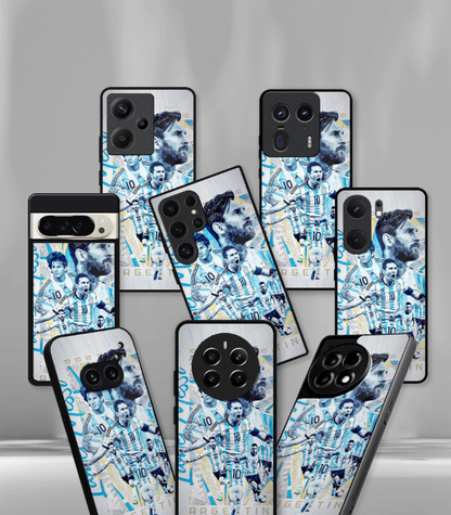 Lionel Messi GOAT edition Premium Glossy Phone Case.