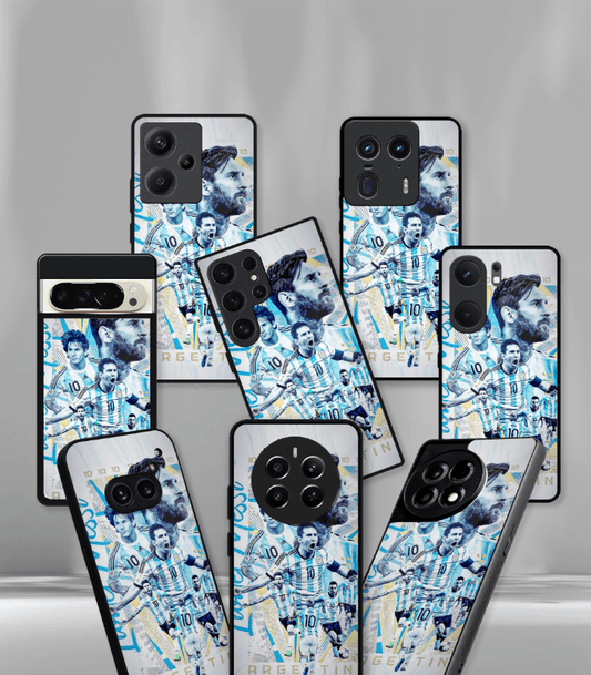 Lionel Messi GOAT edition Premium Glossy Phone Case.
