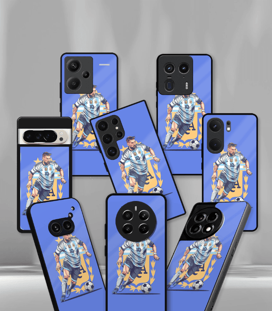 Lionel Messi GOAT edition Premium Glossy Phone Case.
