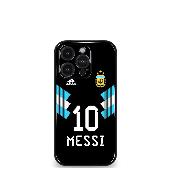 lionel messi goat edition premium glossy phone case.