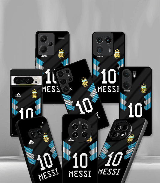 Lionel Messi GOAT edition Premium Glossy Phone Case.