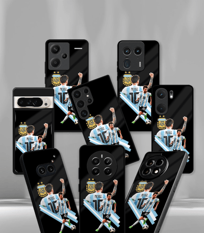 Lionel Messi GOAT edition Premium Glossy Phone Case.