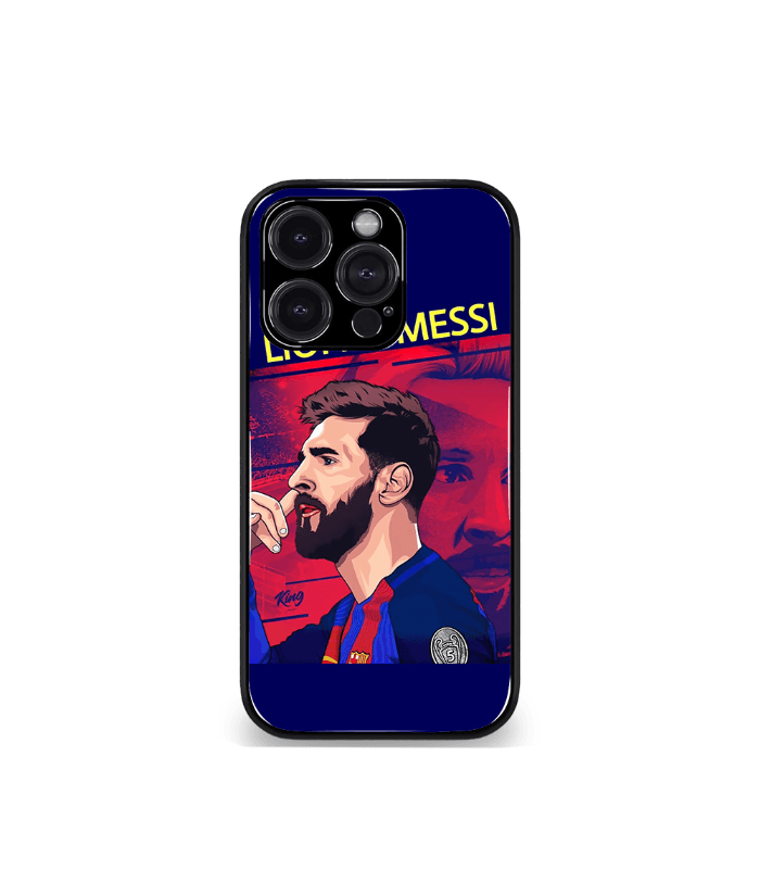 lionel messi goat edition premium glossy phone case.