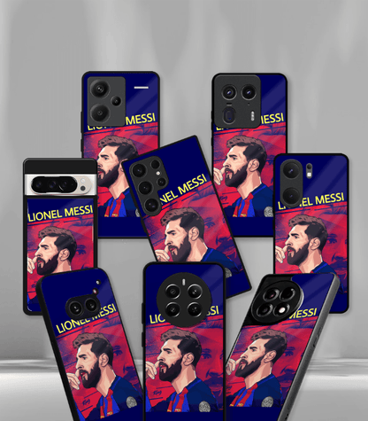 Lionel Messi GOAT edition Premium Glossy Phone Case.