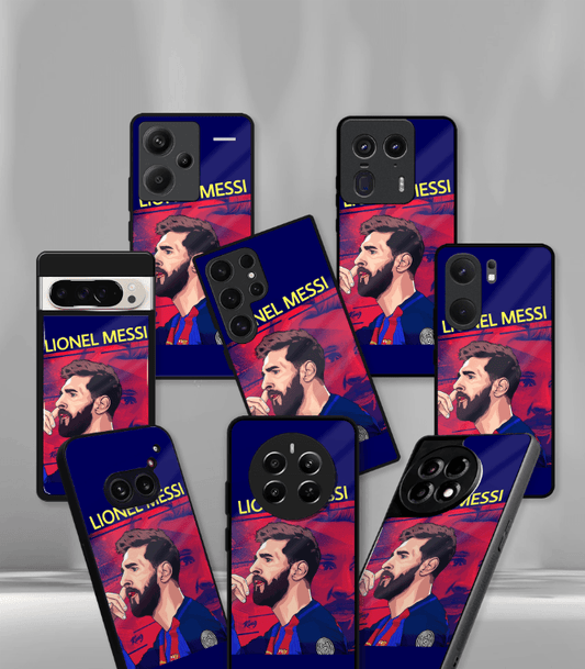 Lionel Messi GOAT edition Premium Glossy Phone Case.