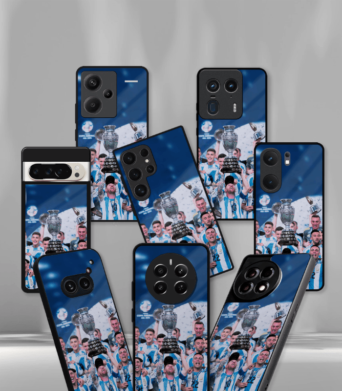 lionel messi goat edition premium glossy phone case.