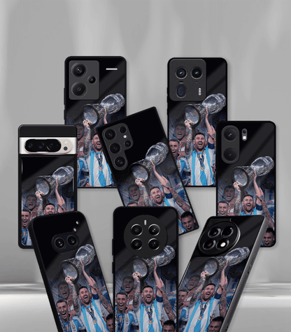 Lionel Messi GOAT edition Premium Glossy Phone Case.