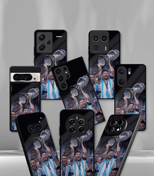 Lionel Messi GOAT edition Premium Glossy Phone Case.