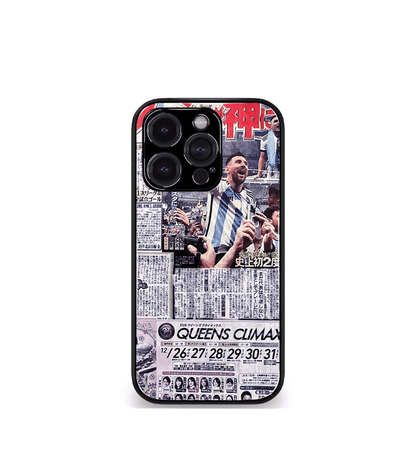Lionel Messi GOAT edition Premium Glossy Phone Case.