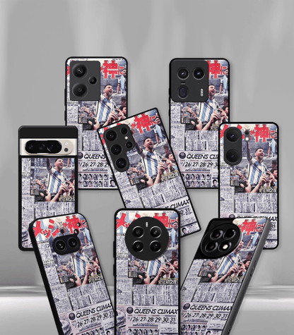 Lionel Messi GOAT edition Premium Glossy Phone Case.