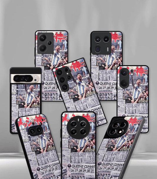 Lionel Messi GOAT edition Premium Glossy Phone Case.
