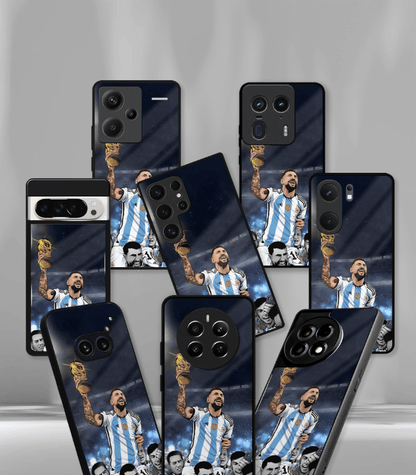 Lionel Messi GOAT edition Premium Glossy Phone Case.
