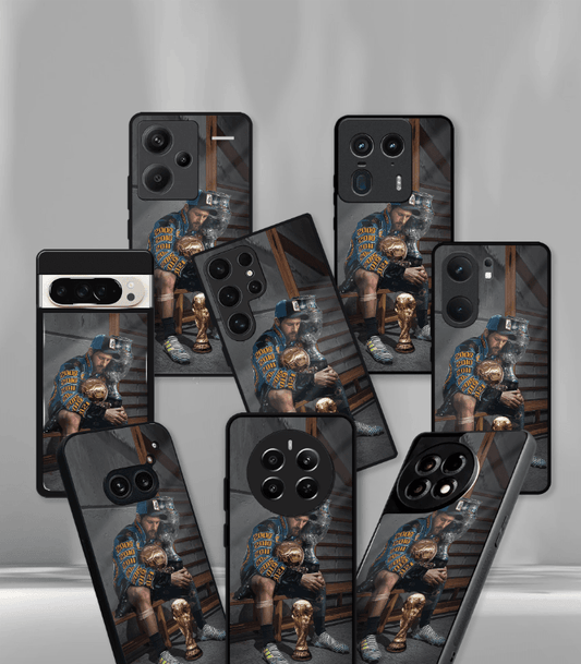 Lionel Messi GOAT edition Premium Glossy Phone Case.