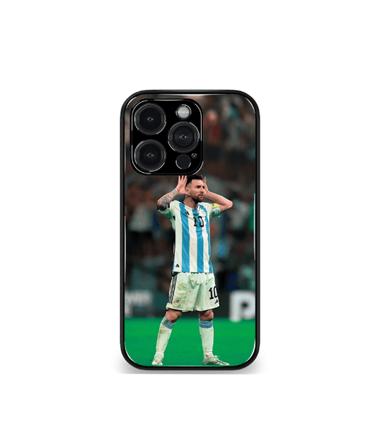 Lionel Messi GOAT edition Premium Glossy Phone Case.