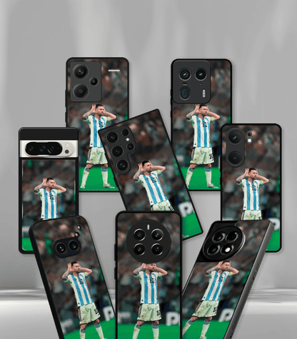 Lionel Messi GOAT edition Premium Glossy Phone Case.