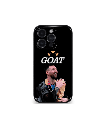 Lionel Messi GOAT edition Premium Glossy Phone Case.