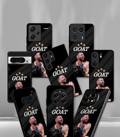 Lionel Messi GOAT edition Premium Glossy Phone Case.