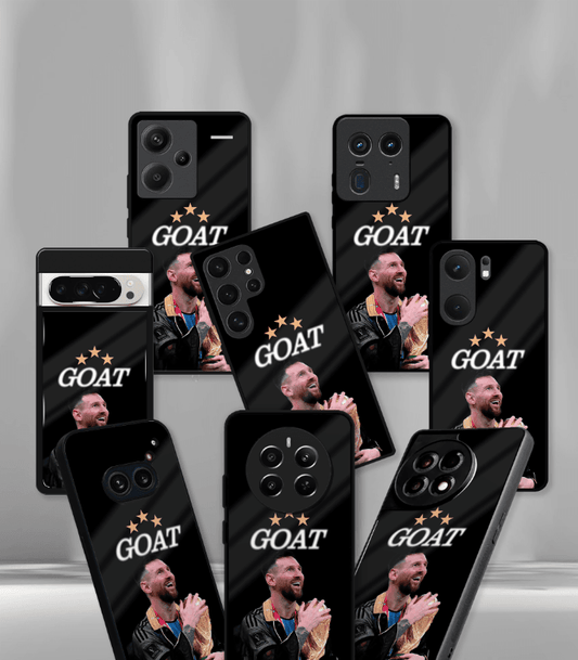 Lionel Messi GOAT edition Premium Glossy Phone Case.