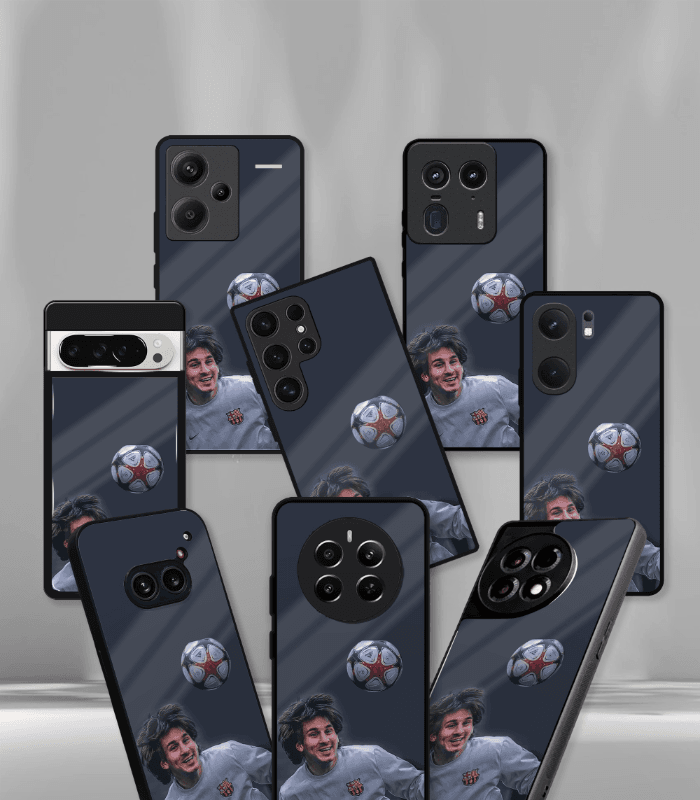 lionel messi goat edition premium glossy phone case.