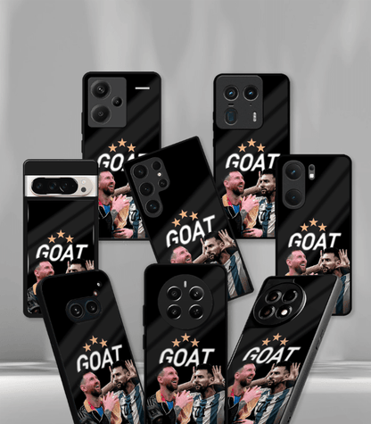Lionel Messi GOAT edition Premium Glossy Phone Case.