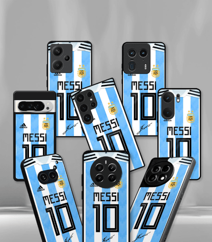 Lionel Messi GOAT edition Premium Glossy Phone Case.