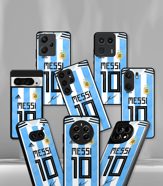 Lionel Messi GOAT edition Premium Glossy Phone Case.