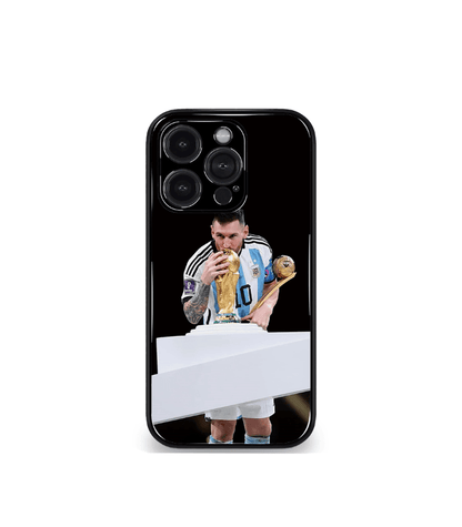 Lionel Messi GOAT edition Premium Glossy Phone Case.