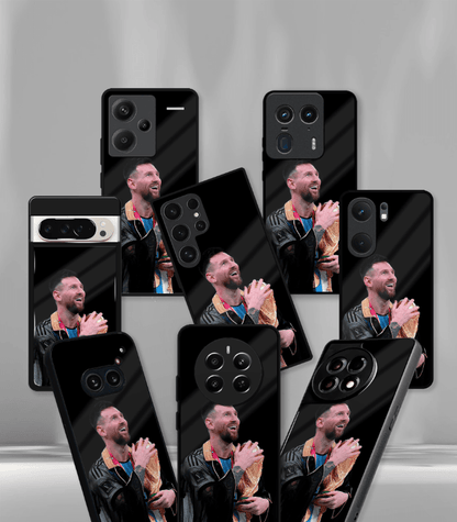 Lionel Messi GOAT edition Premium Glossy Phone Case.