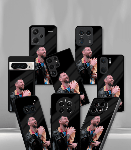 Lionel Messi GOAT edition Premium Glossy Phone Case.