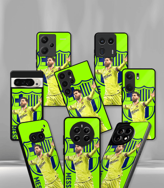 Lionel Messi GOAT edition Premium Glossy Phone Case.