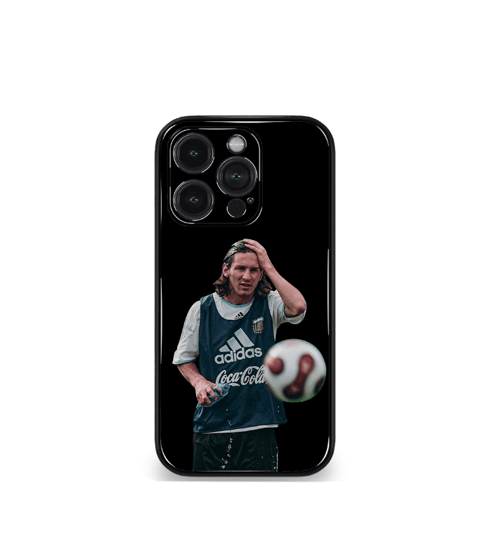 lionel messi goat edition premium glossy phone case.